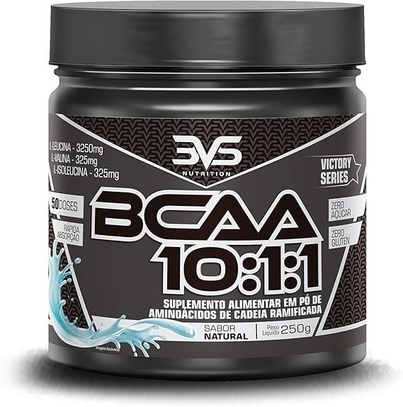 3VS-Nutrition-BCAA-250g-Sabor-Natural.jpg 3VS Nutrition BCAA 10:1:1 250g - Sabor Natural - Imagem 1