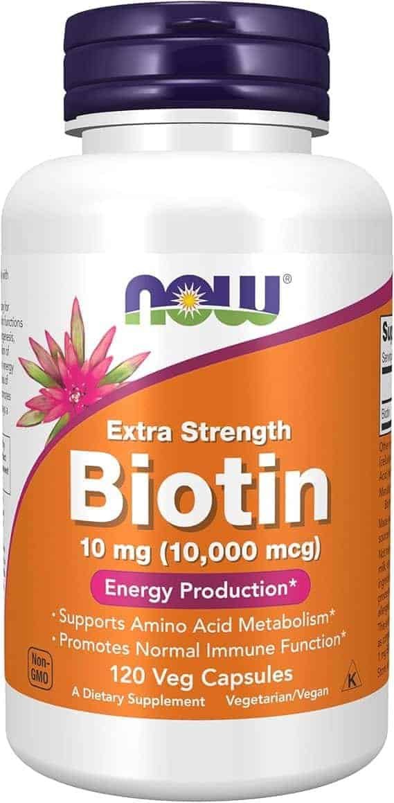Biotina-10000mcg-120-Vcaps-Now-Foods.jpg Biotina 10000mcg (120 Vcaps) Now Foods - Imagem 1
