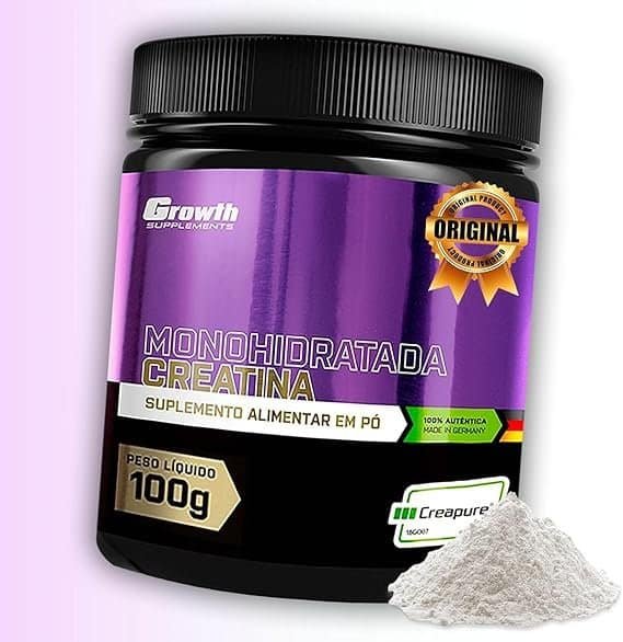 Creatina-Monohidratada-Creapure-100g-Growth-Supplements.jpg Creatina Monohidratada Creapure 100g - Growth Supplements - Imagem 1