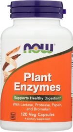 Enzimas Digestivas de Plantas 120 cápsulas - NOW