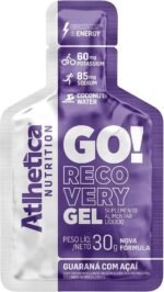Go Energy Gel (10 Sachês) - Sabor Guaraná e Açai, Atlhetica Nutrition, Roxo - Imagem 3