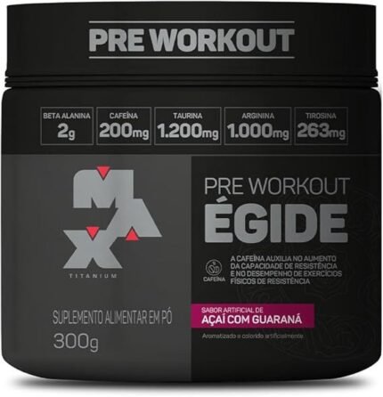 Max Titanium Egide Pre-Workout 300G (Açaí Com Guaraná)