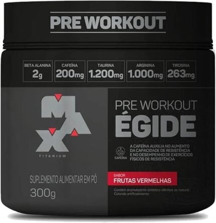 Max Titanium Egide Pre-Workout 300G (Frutas Vermelhas)