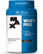Max Titanium Whey Pro Pote 1kg - Sabor Chocolate