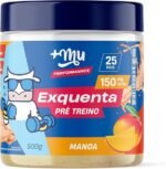 Pré treino, +Mu, Exquenta, Sabor Manga, Com Cafeína, Palatinose e Taurina - 500g
