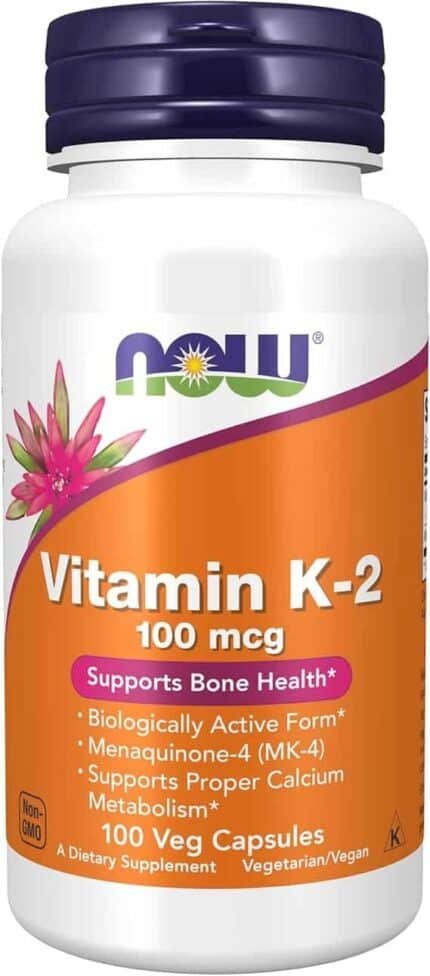 Vitamina K2 100mcg (100 Vcaps) Now Foods