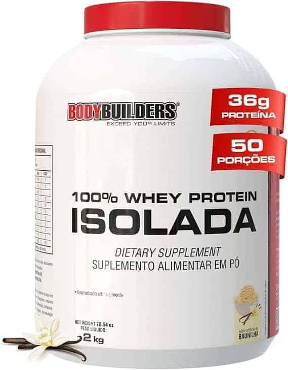 Whey-Protein-100-Isolada-Baunilha-2kg-Bodybuilders.jpg Whey Protein 100% Isolada Baunilha 2kg - Bodybuilders - Imagem 1