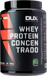 Whey Protein Concentrado Baunilha Pote 900g – Contribui para o Ganho Muscular Hipertrofia – Dux Human Health (Embalagem pode variar)