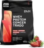 Whey Protein Concentrado Morango Refil 1.8kg – Contribui Para o Ganho Muscular Hipertrofia – Dux Human Health